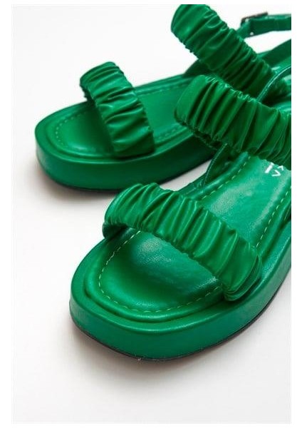 Kadın Brd Yeşil Sandalet