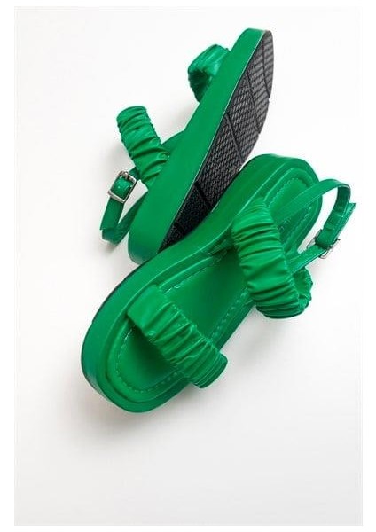 Kadın Brd Yeşil Sandalet