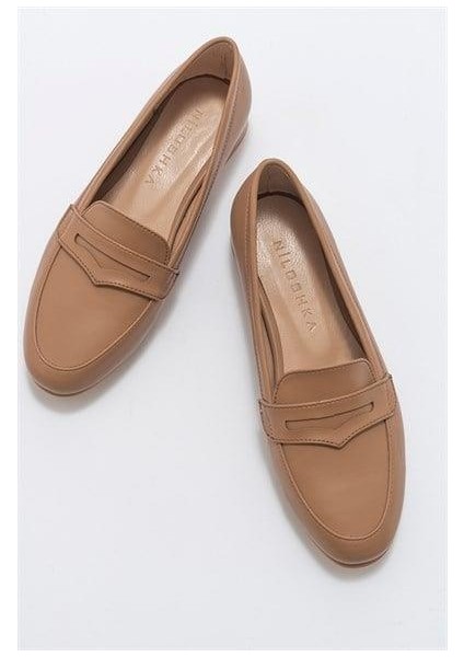 Kadın Algr Vizon Loafer Düz Ayakkabı modelleri
