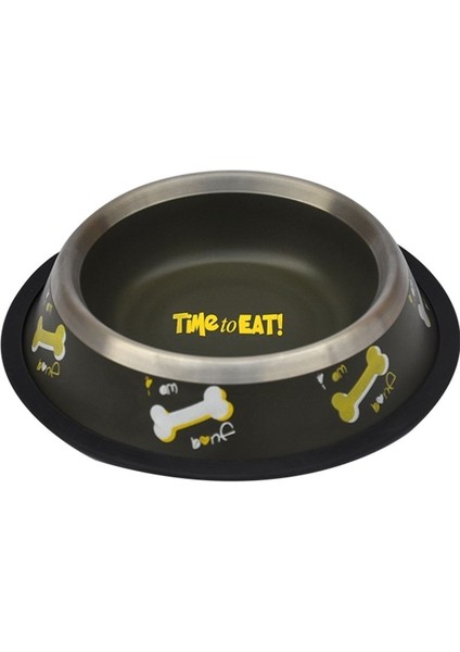 Kırmızı Patili Mama ve Su Kabı, 236 Ml, Yeşil Renkli, Şık ve Kullanışlı Tasarım