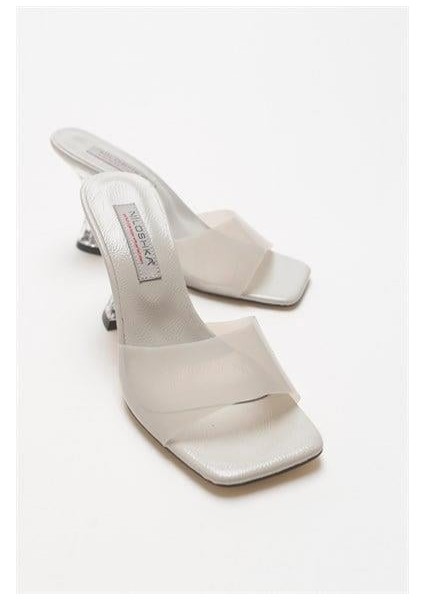 Kadın Soul Soft Gri Rugan Şeffaf Terlik