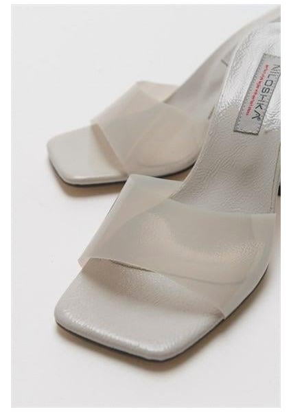 Kadın Soul Soft Gri Rugan Şeffaf Terlik