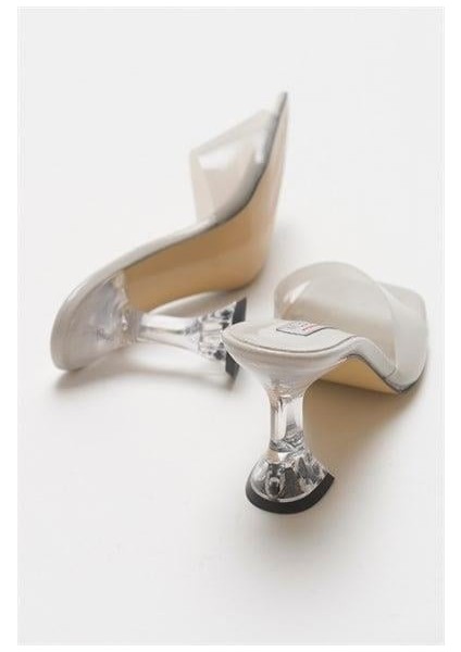 Kadın Soul Soft Gri Rugan Şeffaf Terlik