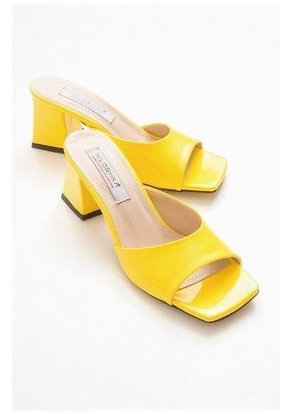 Kadın Dbln Sarı Rugan Terlik