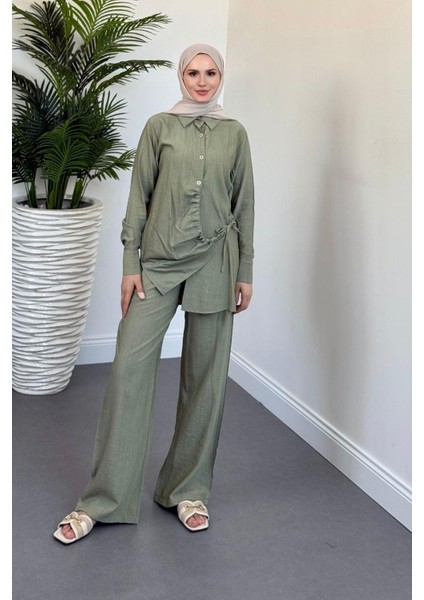 Nova Yandan Büzgülü Takım Haki fiyatları