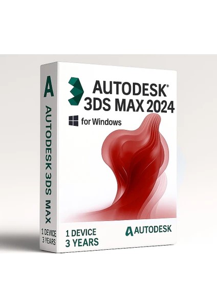 3ds Max 2024 (Windows) - 1 Pc 3 Yıl Autodesk Key Full Sürüm
