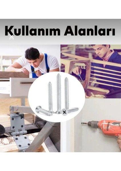 4X30 mm Ahşap Sunta Vidası (500 Adet) indirimleri