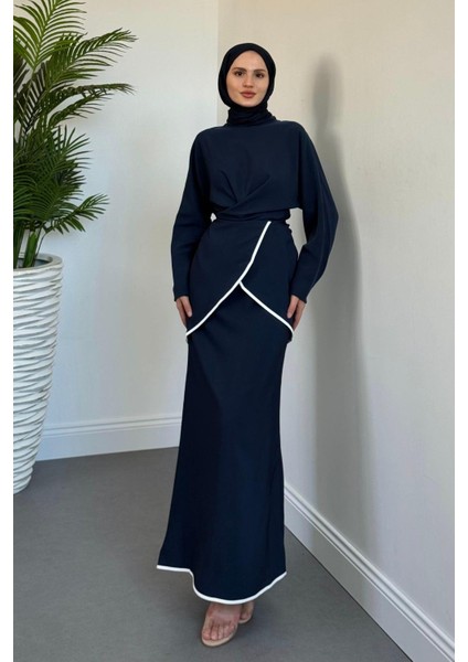 Cormel Çapraz Etek Takım Lacivert