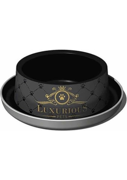 Şık ve Dayanıklı 350 ml Plastik Mama ve Su Kabı, Kullanışlı ve Modern Tasarım