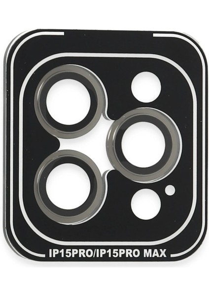 Iphone 15 Pro Max Pvd Metal Kamera Lens - Gri Dpmah
