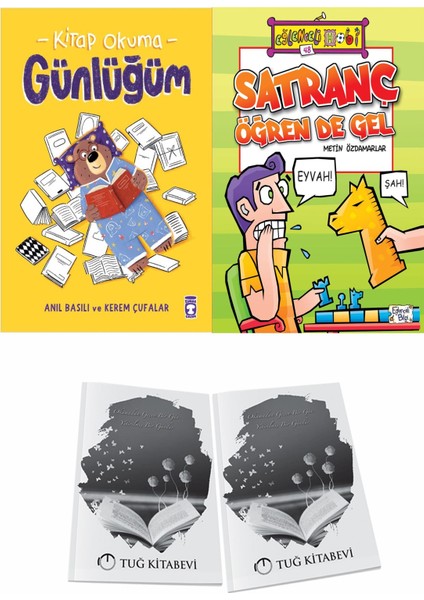 Kitap Okuma Günlüğüm ve Satranç Öğren De Gel + Hediyeli