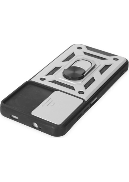 Xiaomi Redmi Note 9 4g Kılıf Pars Lens Yüzüklü Silikon - Gümüş Dpmah fırsatları