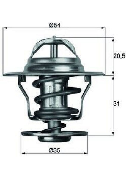 Termostat Lgn-Astra-Golf-Jetta-Passat-Cordoba-Ibiza-Toledo-Caddy 87C Dpmah