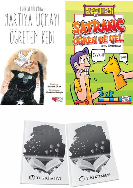 Martıya Uçmayı Öğreten Kedi ve Satranç Öğren De Gel + Hediyeli