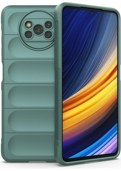 Xiaomi Pocophone X3 Kılıf Optimum Silikon - Koyu Yeşil Dpmah