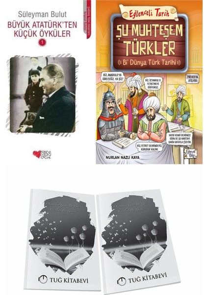 Büyük Atatürk'ten Küçük Öyküler 1 ve Şu Muhteşem Türkler Bi Dünya Türk Tarihi + Hediyeli