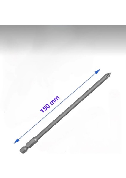 Yıldız Ph2 Bits Uç 150 mm Matkap Ucu (5 Adet)