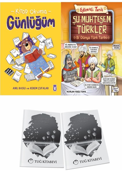 Kitap Okuma Günlüğüm ve Şu Muhteşem Türkler Bi Dünya Türk Tarihi + Hediyeli
