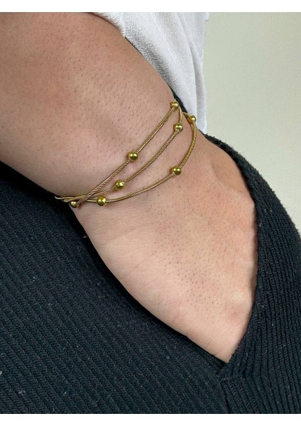Gold Erkek Zincir Bileklik Kadın Paslanmaz Çelik Renk Atmaz Unısex Kararmaz Çelik Bileklik modelleri