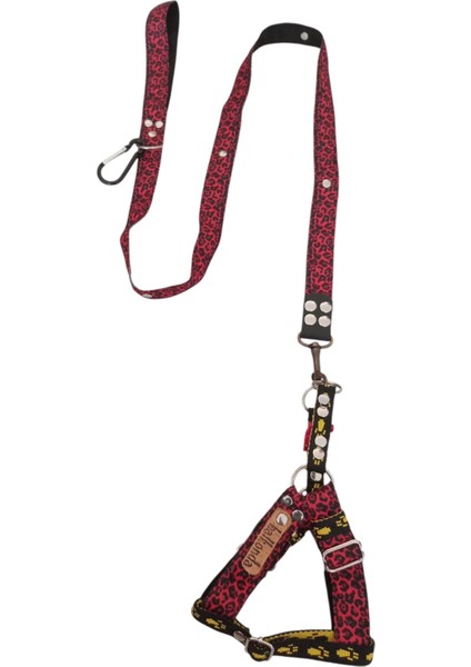 Köpek göğüs tasması minik ırk gezdirme kayışlı set göğüs ölçüsü:25-35cm ayarlamalı gezdirme kayışı:120cm dog harness TB3-8