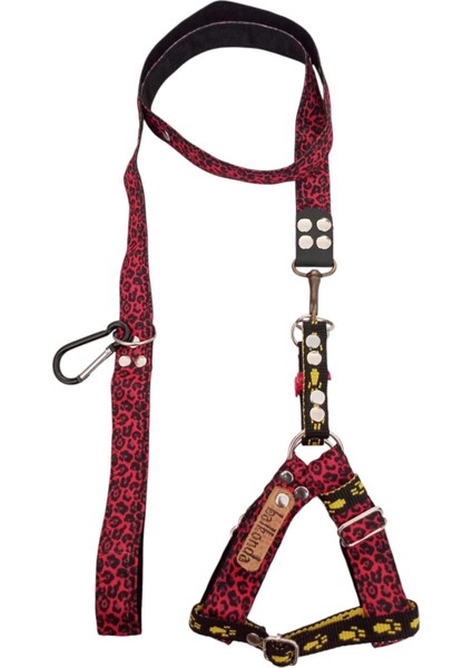 Köpek göğüs tasması minik ırk gezdirme kayışlı set göğüs ölçüsü:25-35cm ayarlamalı gezdirme kayışı:120cm dog harness TB3-8