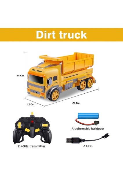 Çocuk R/c Uzaktan Kumandalı Sensörlü Şarjlı Robota Dönüşen Inşaat Kamyonu fiyatları