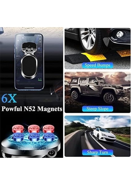 Araç Telefon Tutucu, Manyetik Araç Telefon Tutucu, Katlanabilir Pano Cep Telefonu Araç Bağlantıları, 360 Ayarlanabilir Rotasyon Mobil Mıknatıs Tutucu, Masa ve Herhangi Bir Yer Için fiyatları