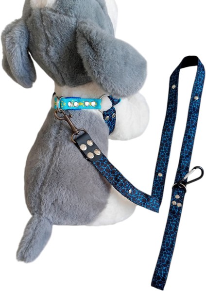 Köpek göğüs tasması minik ırk gezdirme kayışlı set göğüs ölçüsü:25-35cm ayarlamalı gezdirme kayışı:120cm dog harness TB3-9 fırsatları