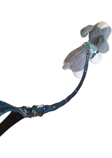 Köpek göğüs tasması minik ırk gezdirme kayışlı set göğüs ölçüsü:25-35cm ayarlamalı gezdirme kayışı:120cm dog harness TB3-9