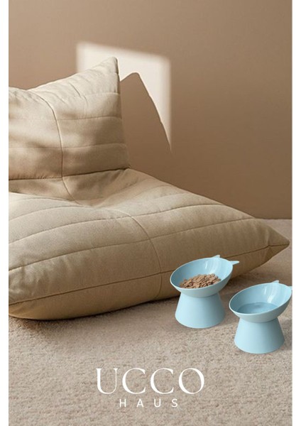 Eğimli Mama Kabı, Mavi, Ergonomik ve Sağlıklı Tasarım, Kedi ve Köpekler Için fiyatları