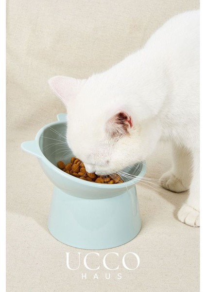 Eğimli Mama Kabı, Mavi, Ergonomik ve Sağlıklı Tasarım, Kedi ve Köpekler Için fırsatları