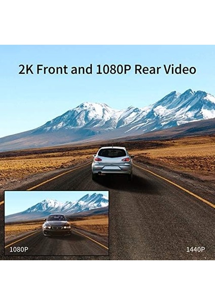 G500H Ön 2k-Arka 1080P 160° Geniş Açı Gece Görüşü Dahili S Akıllı Araç Içi Kamera modelleri