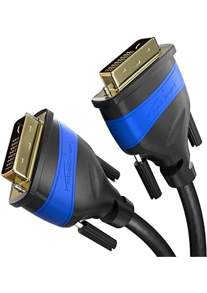 - Çift Bağlantılı DVI Kablosu - Parazitsiz Sinyal Iletimi Için Ferrit Çekirdekli - 2m (Dijital Dvı-D/24+1 Monitör Kablosu, Dvı'dan Dvı'ya, 60Hz'de 2560×1600'E Kadar Veya Full HD/1080P) modelleri