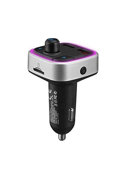 SL-BT401 Rgb Bluetooth V5.0 LED Ekran Tf Kart 64G(MAX) Çift USB QC3.0+5V/2.4A Hızlı Şarjlı Fm fiyatları