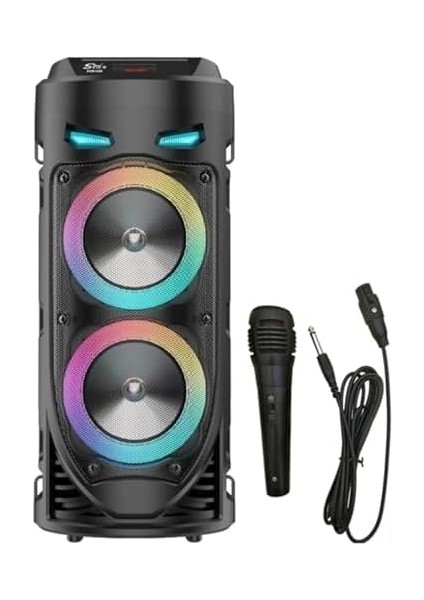 - Taşınabilir Bluetooth Hoparlör Kablosuz Speaker LED Işıklı Ses Bombası Party Box Hoparlör