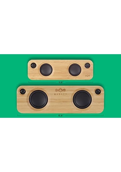 - House Of Get Together, Taşınabilir Bluetooth Hoparlör Kutusu, Kablosuz Bağlantı, Mikrofon, Oda Doldurucu Ses, 3,5 mm Aux Girişi, USB Bağlantı Noktası, 10 Saat Pil Ömrü, Siyah