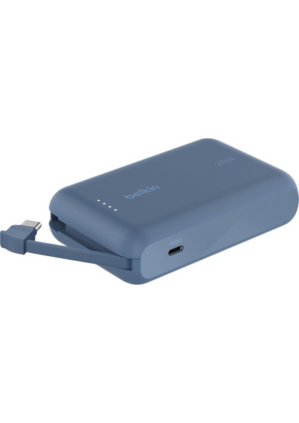 Boostcharge Power Bank, Entegre Kablolu Taşınabilir Şarj Cihazı 10K Pd 20W - Usb-C Güç Dağıtımı, iPhone Power Bank iPhone 16 Serisi, iPad Pro, Galaxy S24 ve Daha Fazlası Için Hızlı Şarj