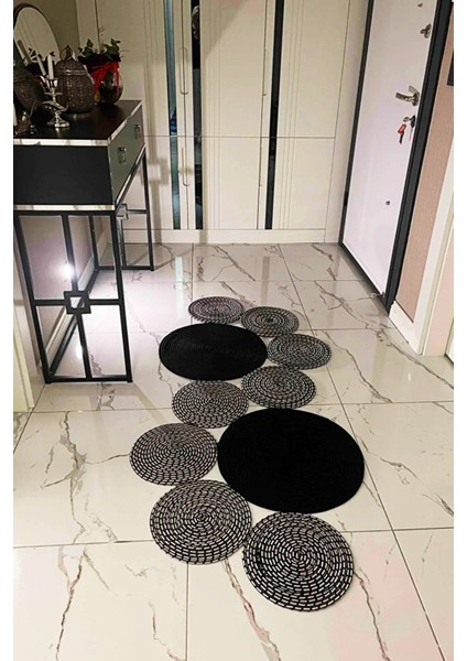 Jüt S Model Salon Mutfak Balkon Oturma Odası Kapı Önü Banyo Paspas Yolluk Kilim