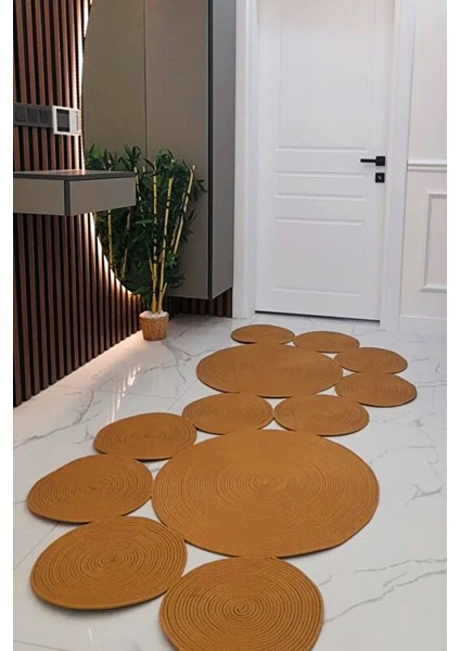 Jüt S Model Salon Mutfak Balkon Oturma Odası Kapı Önü Banyo Paspas Yolluk Kilim