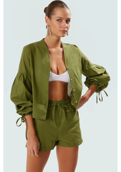 Pamuk Bluz Şort Takım Oversize Reglan Kol Yazlık Plaj Dayanıklı Malzeme Özel Tasarım