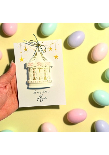15 Adet Atlı Karınca Taş Tozu Magnet Kişiye Özel Hediyelik, Hoşgeldin Bebek,mevlüt,baby Shower,sünnet