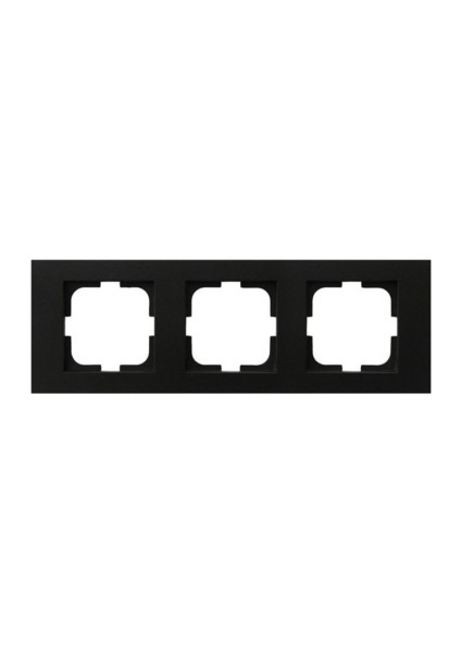 Ovivo Grano Siyah Natural Üçlü Çerçeve - 6 Adet