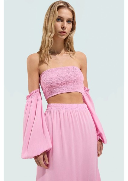 Yazlık Şal Desenli Viskoz Bluz Etek Takım Balon Kol Profesyonel Görünüm fiyatları