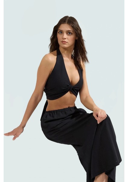 Plaj Şıklığı Için Pamuk Bluz Etek Takım Kolsuz V Yaka Özenle Seçilmiş Zarifane Tasarım fiyatları