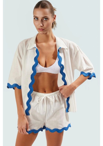 Şık Detaylı Pamuk Kimono Plaj Takımı Özenle Seçilmiş Yüksek Kalite Profesyonel Görünüm