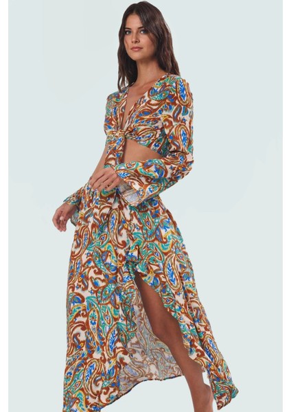 Dokuma Viskoz Bluz Etek Takım; Şal Desenli Oversize Yazlık Rahat Kullanım Uzun Ömürlü Şık Görünüm fiyatları