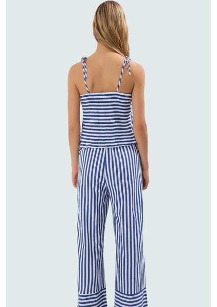 Pamuk Çizgili Plaj Takımı Rahat Fitted Kalıp Yazlık Kombin ve Şık Profesyonel Görünüm fiyatları