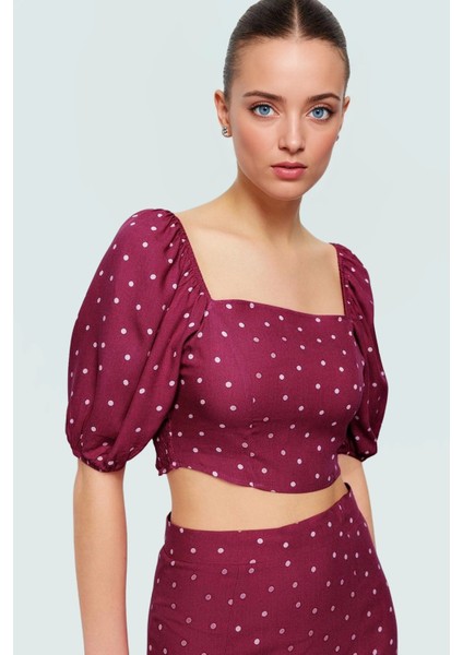 Rahat Yazlık Puantiyeli Viskoz Bluz Etek Takımı Kısa Kollu A Line Profesyonel Görünüm modelleri