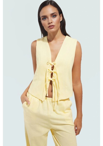 Yazlık Keten Görünümlü Kadın Takım Bluz ve Geniş Paça Pantolon Rahat Şık Dayanıklı Malzeme fiyatları