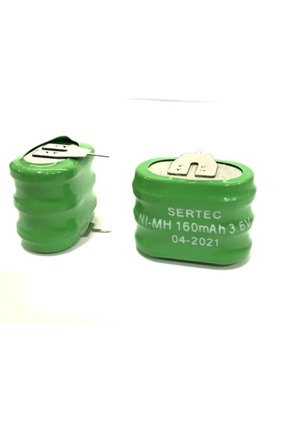 3.6V 3S1P 160 Mah 2 Pin Nı-Mh Buton Pil